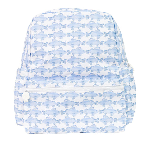 The Backpack - Small / Blue Fish