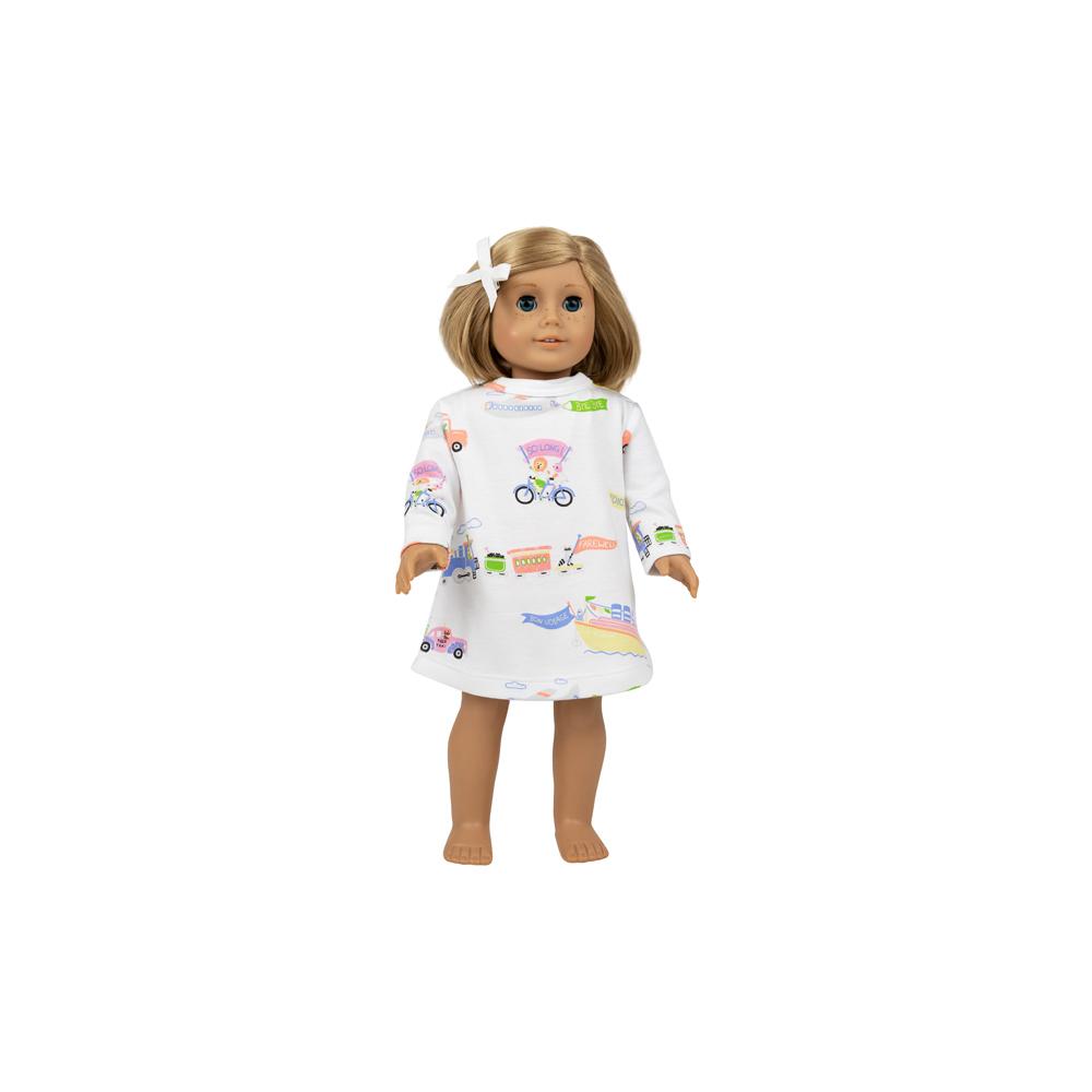 Dolly's Long Sleeve Polly Play Dress - Happy Travels