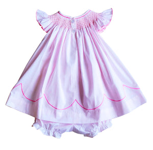 Emily & Jason Collection Smocked Girl's Bishop with Bloomer