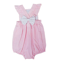 Load image into Gallery viewer, Serena Pink Embroidered Pique Sunsuit
