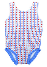 Load image into Gallery viewer, Lottie Little Girl One Piece Swim - Stars and Stripes