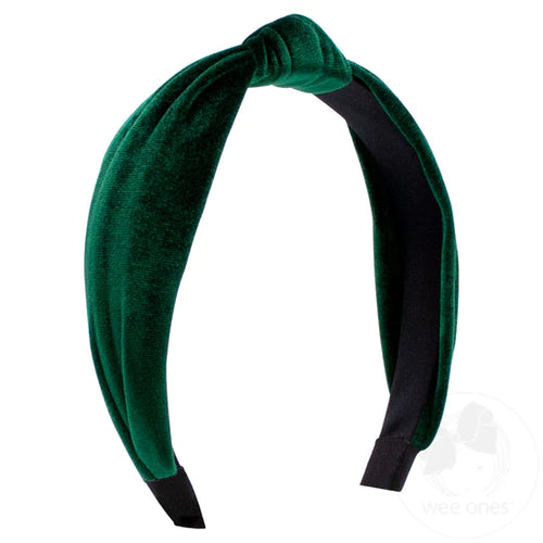 Velvet-wrapped Headband with Knot - MORE COLORS