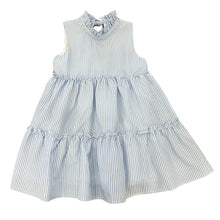 Load image into Gallery viewer, Natty Blue Stripe Tier Dress
