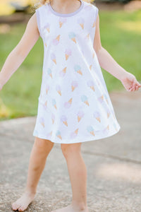 Madison Sleeveless Dress - Ice Cream