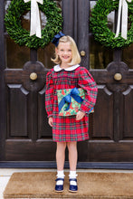 Load image into Gallery viewer, Long Sleeve Maerin Fitz Frock Society Prep Plaid With Worth Avenue White And Nantucket Navy