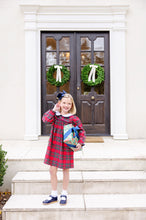 Load image into Gallery viewer, Long Sleeve Maerin Fitz Frock Society Prep Plaid With Worth Avenue White And Nantucket Navy