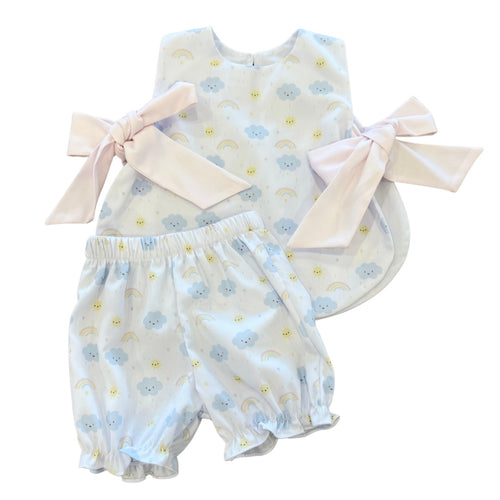 Laly Rainbows and Clouds Bloomer Set