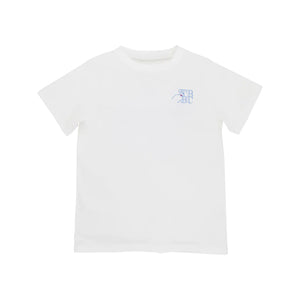 Sir Proper's T-Shirt - Worth Avenue White With Sailboats