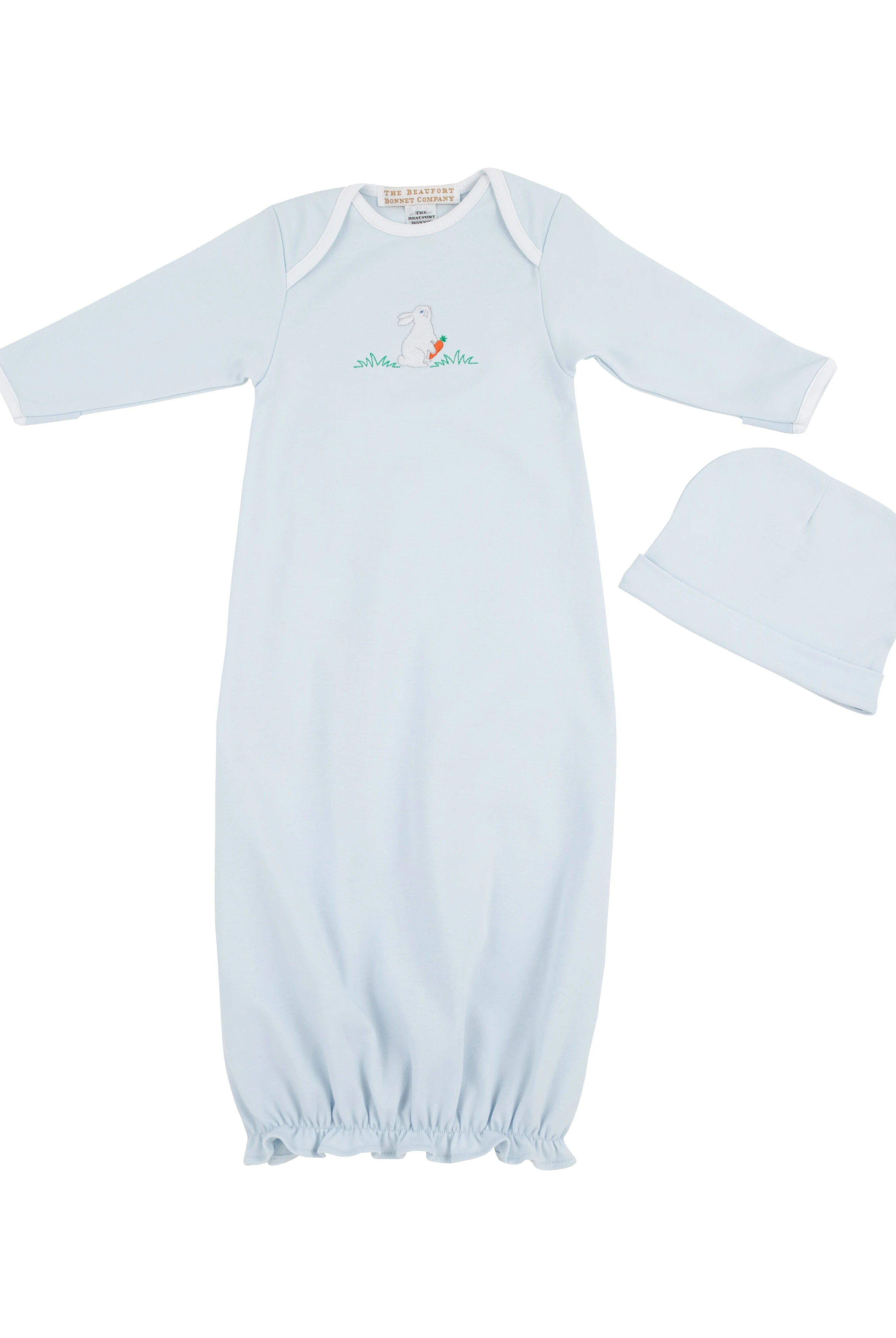 Lil Legs Mon Amour Footie & Bonnet - Blue Lil Legs Mon Amour Footie & Bonnet - Blue