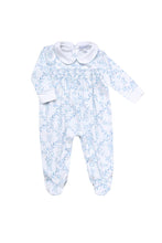 Load image into Gallery viewer, Blue Bears Trellace Smocked Footie
