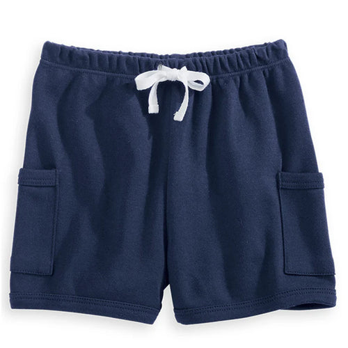 Boy's Pima Play Shorts - Navy