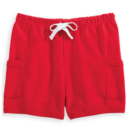 Boy's Pima Play Shorts - Red