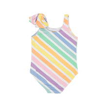 Load image into Gallery viewer, Brookhaven Bow Suit - Rainbow Rollerskate Stripe