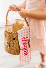 Load image into Gallery viewer, Pink Gingham Bunny Easter Basket