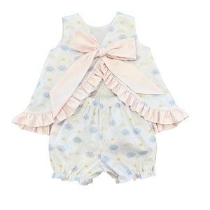 Abby Rainbows and Clouds Bloomer Set
