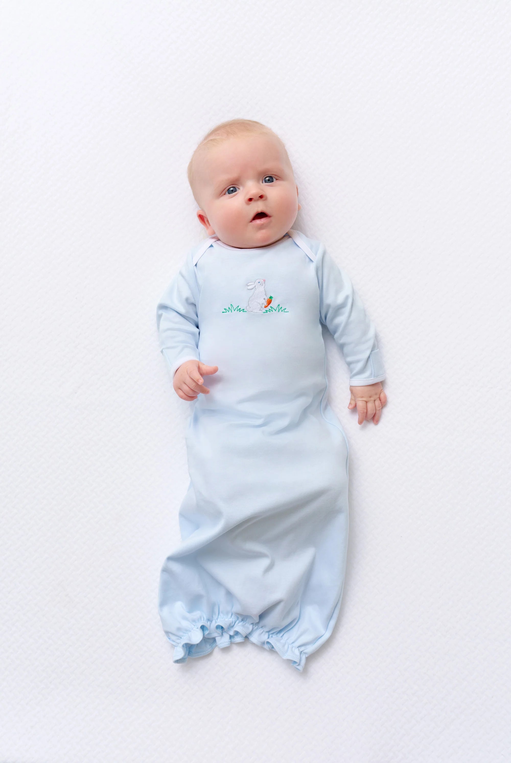 Lil Legs Mon Amour Footie & Bonnet - Blue Lil Legs Mon Amour Footie & Bonnet - Blue