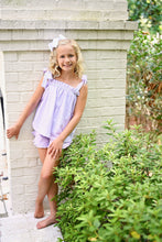 Load image into Gallery viewer, Kinley Ruffled Shorts - Lavender Stripe