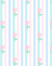 Load image into Gallery viewer, Blake Bubble - Floral Pastel Stripe