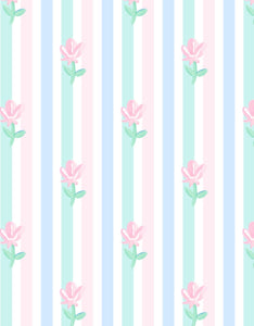 Blake Bubble - Floral Pastel Stripe