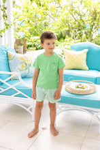 Load image into Gallery viewer, Shelton Shorts - Grafton Green Gingham with Worth Avenue White