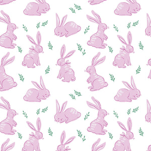 Parker Zipper Pajama - Bunny Hop Pink