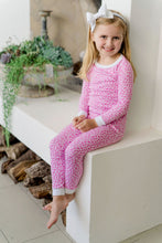 Load image into Gallery viewer, Ava Pajama Set - I Heart You Pink
