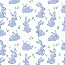 Load image into Gallery viewer, Parker Zipper Pajama - Bunny Hop Blue