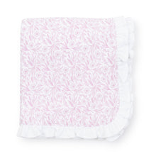 Load image into Gallery viewer, Pretty Pink Blooms Ruffled Blanket