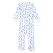 Load image into Gallery viewer, Parker Zipper Pajama - Bunny Hop Blue