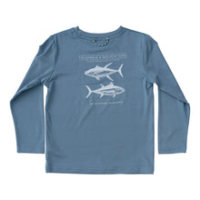 Load image into Gallery viewer, Pro Performance Fishing Tee LS - Captain&#39;s Blue