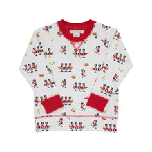 Load image into Gallery viewer, Cassidy Comfy Crewneck - Oxford Street Soldier with Richmond Red