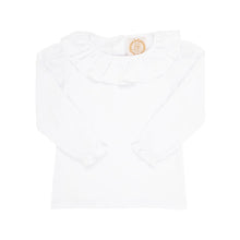 Load image into Gallery viewer, Long Sleeve Ramona Ruffle Collar Shirt - White