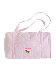 Quilted Luggage - Pink Lab