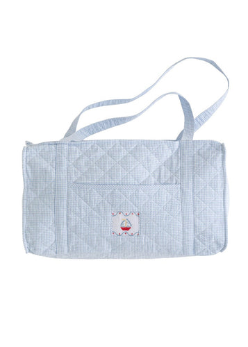 Quilted Duffle - Sailboat