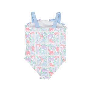 Shannon Bow Bathing Suit - Two By Two Hurrah Hurrah with Beale Street Blue