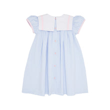 Load image into Gallery viewer, Stewart&#39;s Square Collar Dress - Breakers Blue, Worth Avenue White &amp; Palm Beach Pink