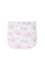 Load image into Gallery viewer, Pink Toile Burp Cloth