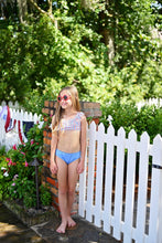 Load image into Gallery viewer, Two Piece One Shoulder Swim - Stars and Stripes