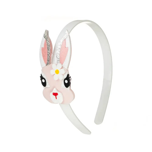 Cute Pink Bunny w/ Flower Headband