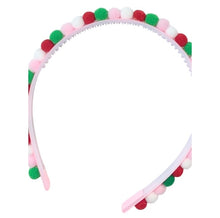 Load image into Gallery viewer, Pink Christmas Pom Pom Headband