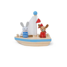 Load image into Gallery viewer, Boats &amp; Buddies Bath Toy - Dog &amp; Bunny