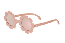 Load image into Gallery viewer, Polarized Flower Sunglasses - Peachy Keen | Rose Gold Mirrored Lens