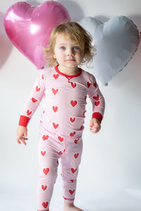 Lambie Jammies - Pink with Hearts