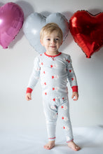 Load image into Gallery viewer, Lambie Jammies - Blue with Heart Fish