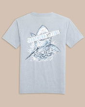 Load image into Gallery viewer, Heather Shark Plank Short Sleeve T-Shirt