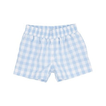 Load image into Gallery viewer, Sheffield Shorts - Beale Street Blue Check with Worth Ave White