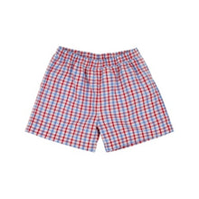 Load image into Gallery viewer, Shelton Shorts - Provincetown Plaid with Richmond Red