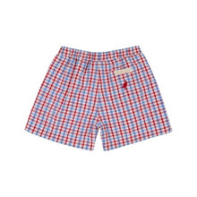 Load image into Gallery viewer, Shelton Shorts - Provincetown Plaid with Richmond Red