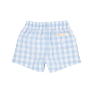 Sheffield Shorts - Beale Street Blue Check with Worth Ave White