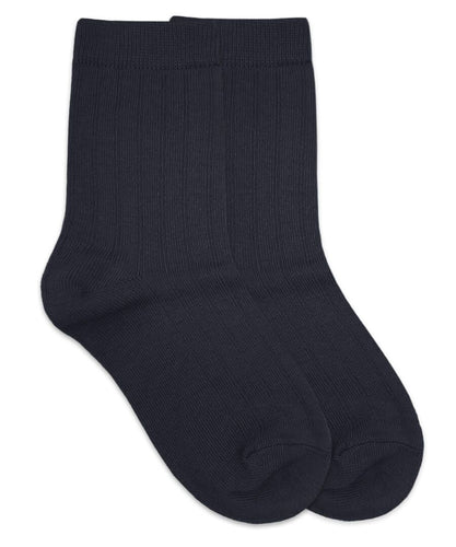 Cotton Rib Crew Socks - Navy (1158)